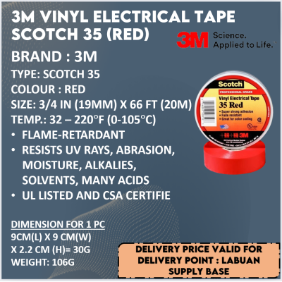 RED VINYL ELECTRICAL TAPE