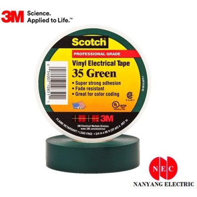 3M 35 Scotch Vinyl Electrical Tape (3 4" X 66') (19MM X 20.1Meter)