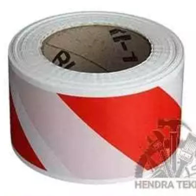 MERAH HITAM PUTIH Police Line black-yellow red-white Police Line 3 Inches x 300 Meters savety barrier tape 75mm x 300M