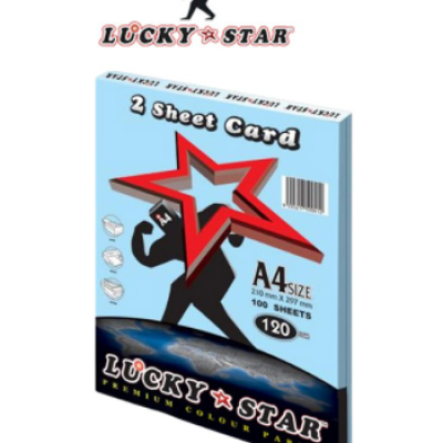 LUCKY STAR A4 2 SHEET CARD LIGHT COLOR | LUCKY STAR 2 SHEET CARD 120GSM