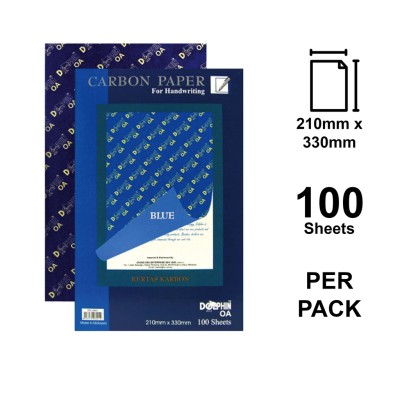 CARBON PAPER- DOLPHIN DOL-28001 BLUE 210 X 330MM