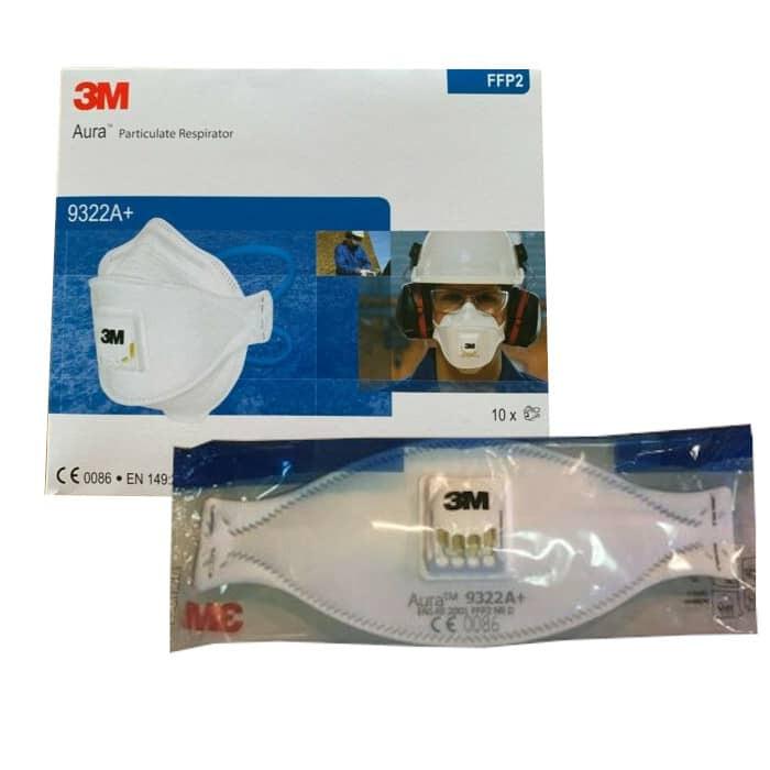 3M Aura Particulate Respirator 9322A+, FFP2  /  P2