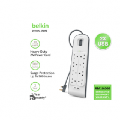 Belkin Surge Protector BKN-BSV804SA2M