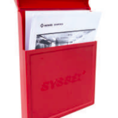 SDS DOCUMENT BOX WITH FLIP OPEN COVER, RED COLOUR, MC-090R