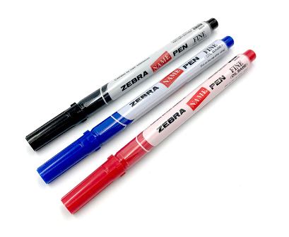 Zebra name pen, Permanent Marker (Red) PER BOX