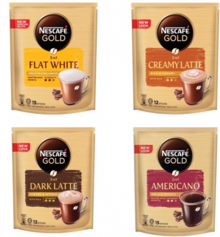 Nescafe Gold Dark Latte   /   Creamy Latte   /   Flat White   /   Americano 15s x 12g