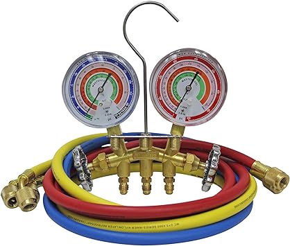 Standard and high pressure hoses with standard fitting (1  /  4" SAE) - For hvac manifold gauge