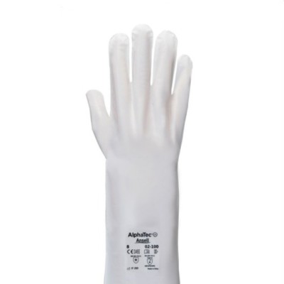 Ansell 2-100 AlphaTec Barrier Glove, Flat-film