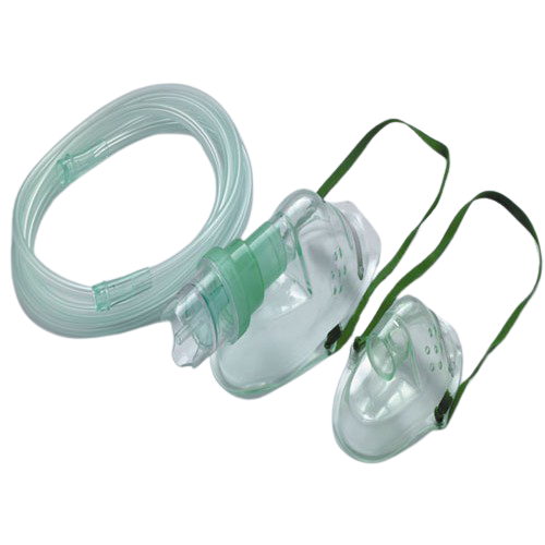 HOSPITECH OXYGEN MASK WITH TUBING - ADULT