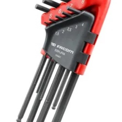 FACOM 9 PIECE L SHAPE METRIC HEX KEY SET, 1.5MM, C