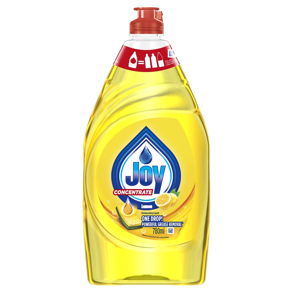 Joy Kitchen Dishwash Liquid Bottle Lemon (780ml)