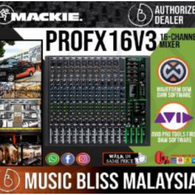 ProFX16v3 16-channel Mixer with USB and Effects