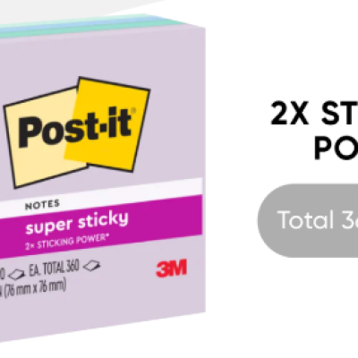 3M Post-it Super Sticky Notes Blue Hour Coll. 3x3 [90s x 4 Pads] SINGLE PACK