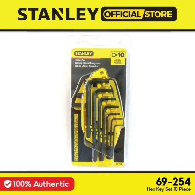 STANLEY 69-254 HEX KEY SET10PC S ARM IMP