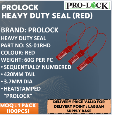 PRO-LOCK HEAVY DUTY SEAL SS-01RHD (RED)