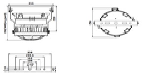 Trunnion Mounting Bracket for EATN HPLN LED Lighting P  /  N: CHLAS2183-06