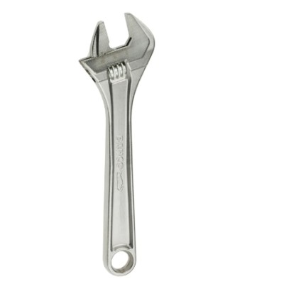 Bahco Adjustable Spanner, 205 mm Overall, 27mm Jaw Capacity, Metal Handle