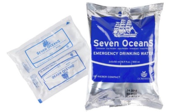 Drinking water Seven Oceans 5x100ml In Bag