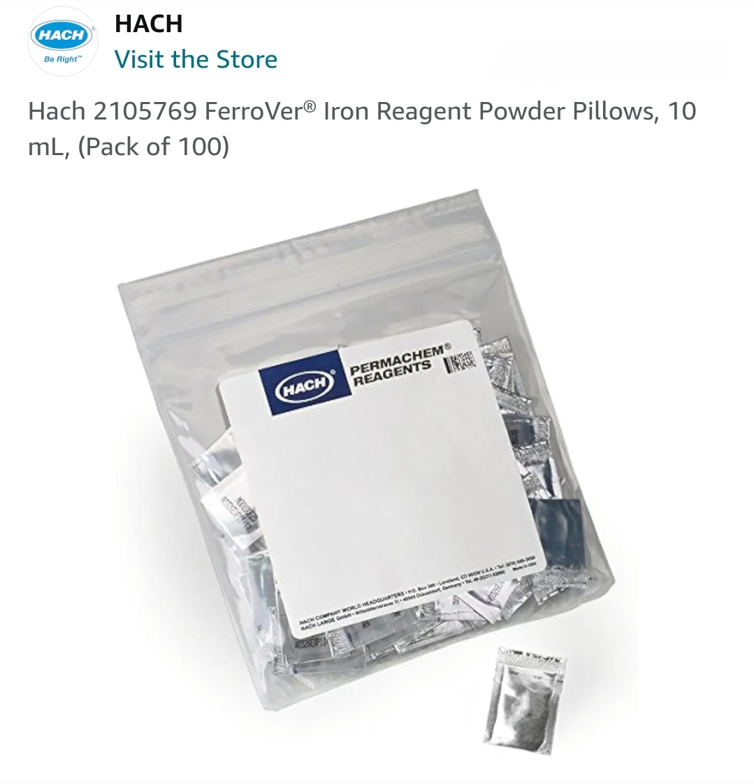 85499 - FerroVer Iron Reagent Powder Pillows, pk    /    100