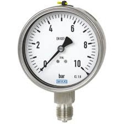 Wika Bourdon Tube Pressure Gauges,  Stainless Steel Series Model: 233.50