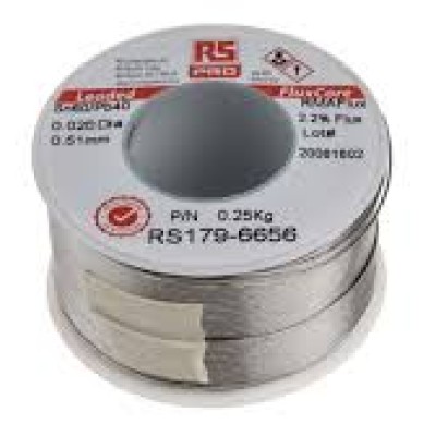 RS PRO Wire, 0.5mm Lead solder, 183C Melting Point