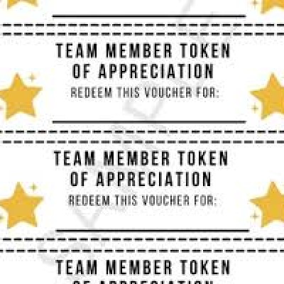 Appreciation Token for Top Performers - Vouchers