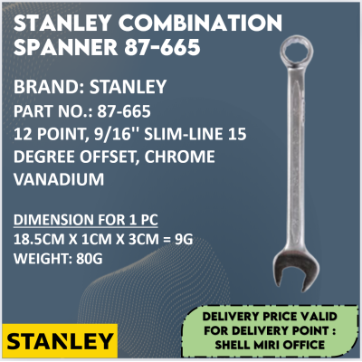 STANLEY 87-665 COMBINATION SPANNER