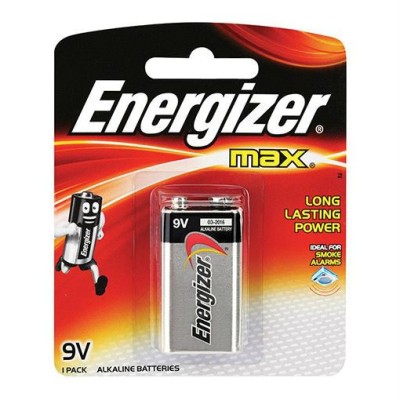 Battery : Energizer Alkaline Battery 9V - (12 pack box)