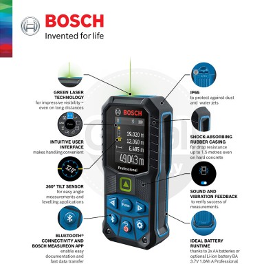 Bosch GLM 50-27 CG Laser Measure - 0601072U00