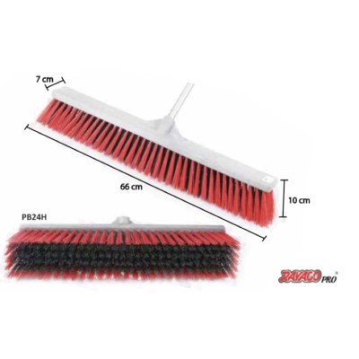 RAYACO 24 HEAVY DUTY INDUSTRIAL PUSH BRUSH BROOM SOFT (PB24S)