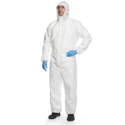 Dupont PBCHF5SWH00 Hooded Coverall