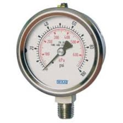 GAUGE, P 1 2X160MM 100BAR