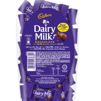 Cadbury Dairy Milk Chocolate Neap Jar (405g x4)