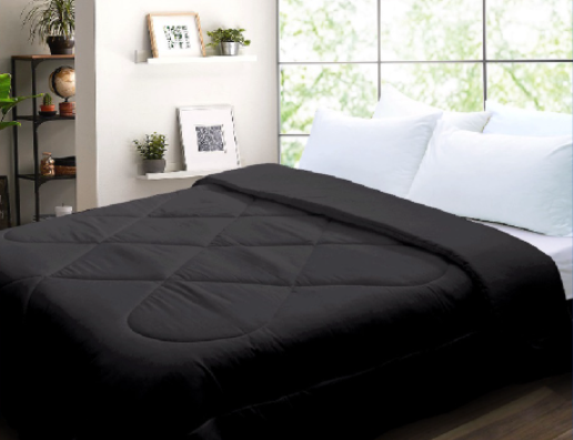 COZZI MAGIC COLOUR COMFORTER TOTO Microfiber  Super Single (BLACK)