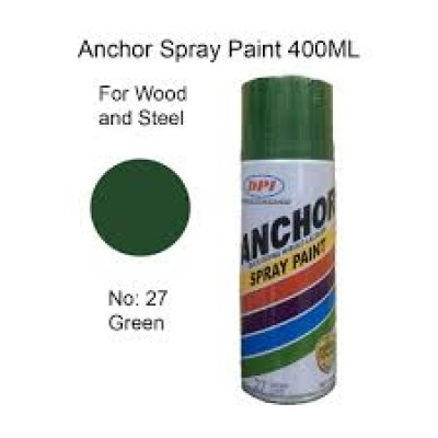 SPRAY PAINT, GREEN 400ML