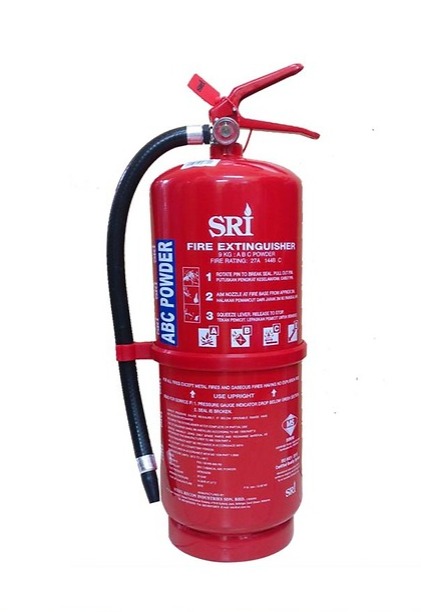 SRI 9kg ABC Dry Powder Portable Fire Extinguisher