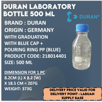 DURAN LABORATORY BOTTLE 500ML