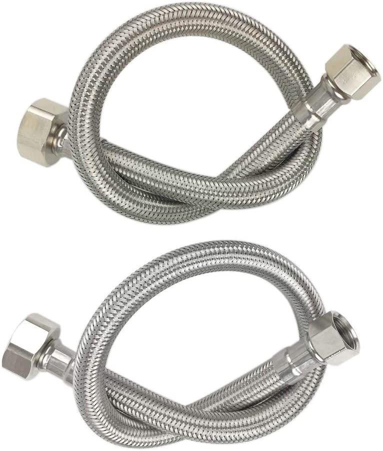 Faucet 1  /  2" x 18" length hose SS