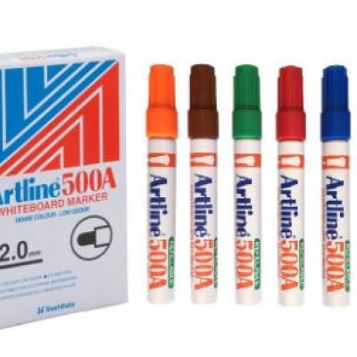 Whiteboard Marker ARTLINE 500A  (black, red,blue green,brown,orange)