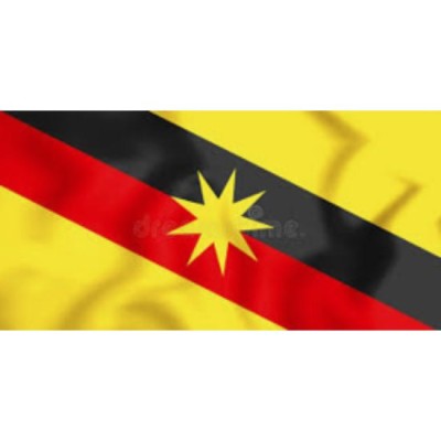 Sarawak Flag, Size: 3'x6', material: Woolen