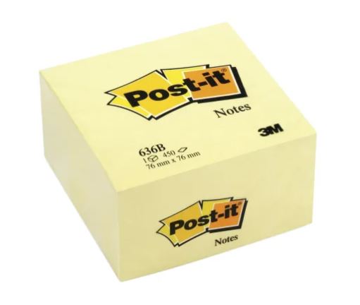 3M Post-it Notes - Yellow 1” X 11  /  2 consist of  50sheets  /  pad (6pads  /  packet)