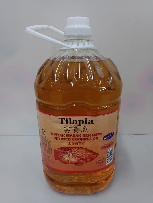 Tilapia cooking oil 5kg x 4