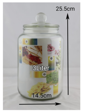 Airtight glass jar