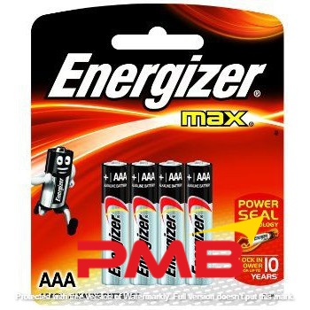 [PANTHER X] ENERGIZER BATTERY AAA, 4PCS  /  PACK [MOQ 20PACK  /  (1BOX)]