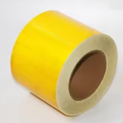 10CM Road Traffic PVC Black Yellow Marking Tape Floor Warning Tape Reflective Safety Sign Car Body Sticker, Yellow