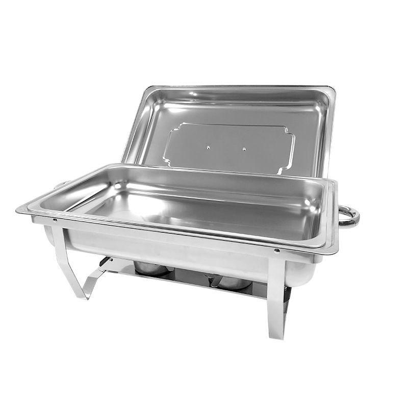 Stainless Steel Chafing Dish Food Warmer Serving Tray       /       Buffet Tray