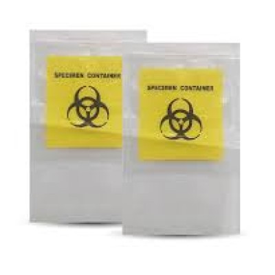 BIOHAZARD SPECIMEN BAG 6"X10" 100S