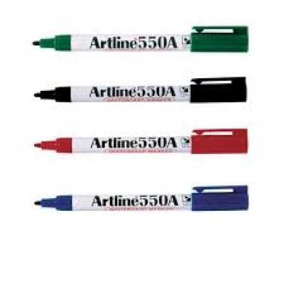 MARKER - ARTLINE 550A WHITEBOARD MARKER BLACK BLUE RED