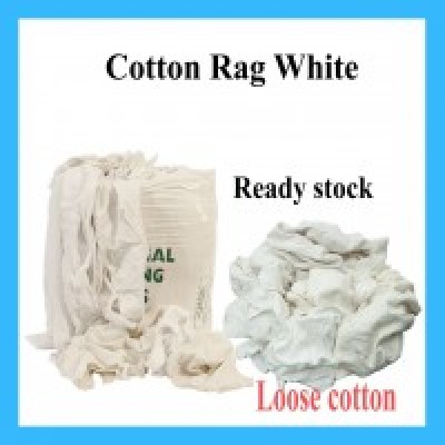 cotton rag 20kg white cotton rag pure cotton rag dishcloth rag multipurpose cotton rag stich and loose kain buruk putih