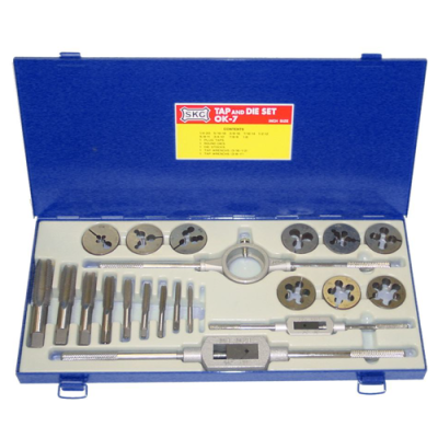 SKC OK TYPE TAP AND DIE SETS (SCREW PLATE SETS) CARBON STEEL BSW THREAD